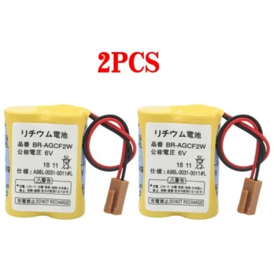 2X BR-AGCF2W 6V for Panasonic Battery for Fanuc A98L-0031-0011#L PLC Battery NEW - Image 1 of 4