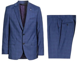Ted Baker Jay Sport Jacket & Jefferson Pants Men's Wool Suit Size 40 R / 34 R - Picture 1 of 4