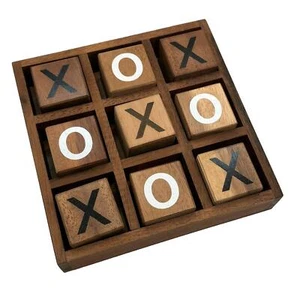 Tic-Tac-Toe - Classic Strategy Wooden Game - Picture 1 of 4