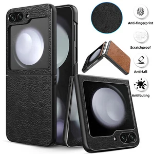 Funda protectora híbrida de cuero a prueba de golpes para Samsung Galaxy Z Flip 4 5 5G - Imagen 1 de 28