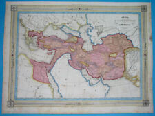 1848 ORIGINAL MAP TURKEY GREECE ARMENIA PERSIA IRAN INDIA PUNJAB SIKH PALESTINE