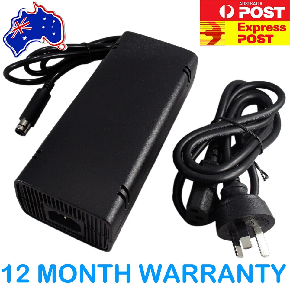 POWER SUPPLY REPLACEMENT for XBOX 360 E 360E Console AU Plug Lead Cable Cord - Image 1 of 4