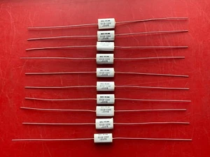 10x C11B224J BISHOP ELECT TAPA POLICARBONATO METALIZADO 0.22UF 100V AXIAL - Imagen 1 de 5