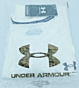 Under Armour Mens HeatGear Short Sleeve Compression Top - White - Small. S64A - Picture 1 of 5