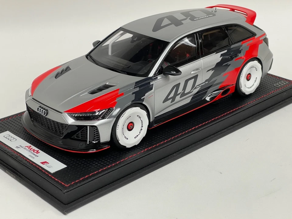 1/18 Audi RS6 GTO Concept 40 Año de Quattro GT Spirit Base Cuero AB001 Foto 1 de 4