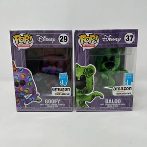 FUNKO POP DISNEY ART SERIES THE JUNGLE BOOK #37 BALOO + GOOFY #29 Amazon - Picture 1 of 17