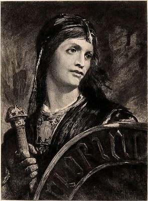 Elie Delaunay Clorinde Jérusalem délivrée - Eau forte Edmond Ramus XIXe - Photo 1/2