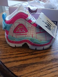 Fila Grant Hill 2 Girls Infant Size 5 - Picture 1 of 7