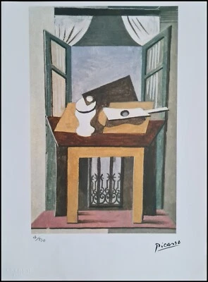 PABLO PICASSO * Still Life... *28 x 38 cm * signed lithograph * limited # 4/250 - Bild 1 von 4
