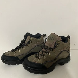 Spalding mens hiking shoes brown leather Mid top lace-up athletic size 9 US - Picture 1 of 17