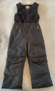 White Sierra Black Adjustable Straps Zipper Pocket Snow Bibs Skiing Sledding S - Picture 1 of 12