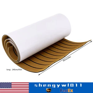 Boat Marine Deluxe Flooring Mat Faux Teak Decking Yacht Car Sheet Pad EVA Foam - Picture 1 of 10