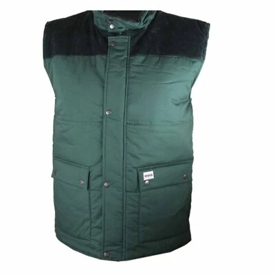 Weste gefüttert mit Cordeinsatz von TEUTO grün warm Freizeit Outdoor Jagd - Bild 1 von 4