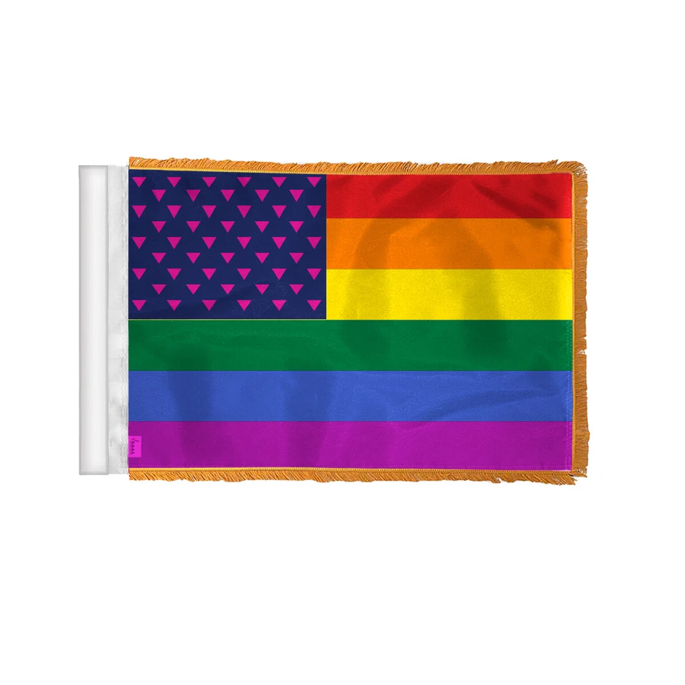 Nuevo Antiguo Triángulo de Gloria Bandera-Impreso a Una sola cara-Ojales de latón-Colores a prueba de decoloración Foto 1 de 1