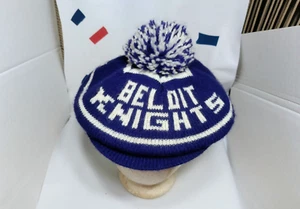 VINTAGE BELOIT KNIGHTS WISCONSIN BELOIT MEMORIAL HIGH SCHOOL HAT/BEANIE 1980'S - Picture 1 of 8