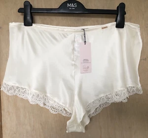 M&S Rosie for Autograph Silk & Lace French Knickers 6 8 12 16 20 & 22 IVORY BNWT - Picture 1 of 4