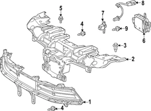 OEM 23-25 Toyota Lexus Cruise Control Distance Unit Sensor Radar 88210-48170 - Picture 1 of 6