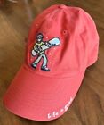 Life Is GOOD Jake Snowboarding Hat Orange/Pink Peach Adjustable Strap Back Cap