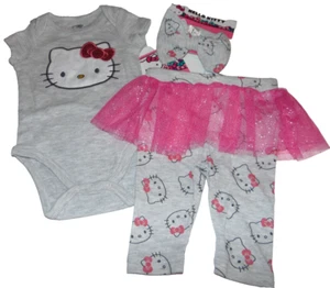 ~¡Nuevo con etiquetas Conjunto HELLO KITTY 3 PIEZAS para niñas! Talla 3 meses súper lindo FS:)~ - Imagen 1 de 1