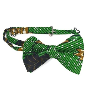 Men's Ankara Bow Tie, African Print Pretied Adjustable Fashion Bow Tie - Picture 1 of 7
