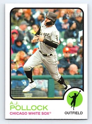 2022 Topps Heritage #611 A.J. Pollock Chicago White Sox - Image 1 of 2