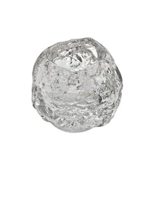 Vintage Kosta Boda Crystal Snowball Votive Candle Holder, 3" by Ann Warff Sweden - Picture 1 of 8