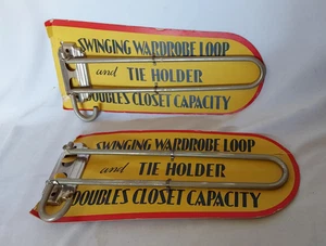 Antique Art Deco Chrome Hooks, Original Display Packages - Picture 1 of 1