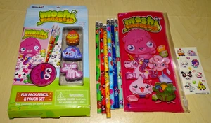 Rose Art Mega 2012 Moshi Monsters Fun Pack Pencil & Pouch Set Coolio Doris Angel - Picture 1 of 5