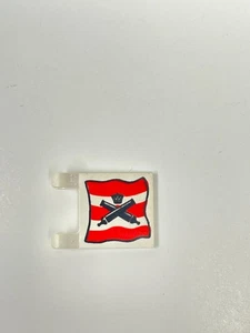 Lego Flag Crossed Cannons over Red Stripes 2335pb002 - Picture 1 of 1