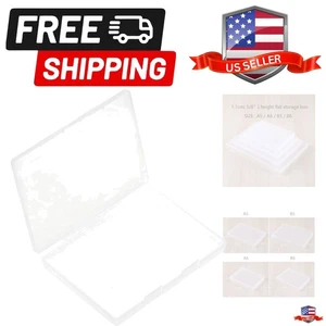 A5 Klar Kunststoff Aufbewahrungsbox, 6x8 Zoll Flach Etui Halter für Perlen/Werkzeuge/Lette... - Bild 1 von 8