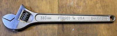 Craftsman 15 Inch (380MM) No. 44662 Adjustable Wrench Made In USA Vintage - Image 1 of 4