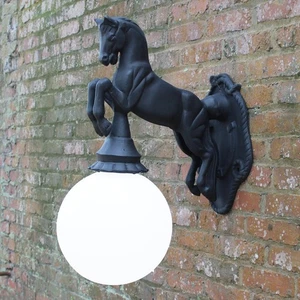 Equestrian Horse Wall Sconce for Indoor or Outdoor Use - Picture 1 of 6