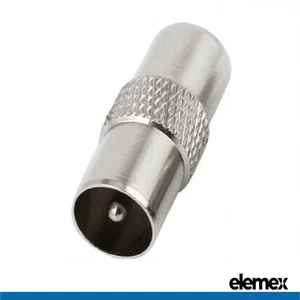 50x PAL TV Antenna Male to Male RF Coax Cable Adapter/ Connector- GENDER CHANGE - Picture 1 of 1