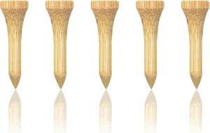 Wooden Golf Tees 3-1/4", 2-3/4", 1-1/2" Available,100 Count (Natural Color, Whit - Picture 1 of 12