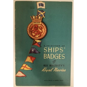 Vintage SHIPS BADGES of His Majesty's Royal Navies 1942 - Picture 1 of 5