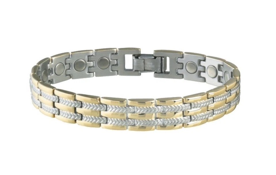Sabona Bracelet Executive Regal Duet Stainless Magnetic XL 326 - Image 1 of 1