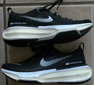 Women's Nike ZoomX Invincible Run FK 3 Wide Black White FN7997-001 Size 8 W - Foto 1 di 6