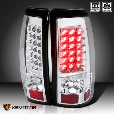 Clear Fits 2003-2006 Chevy Silverado 1500 2500 3500 LED Tail Lights Brake Lamps Foto 1 de 4