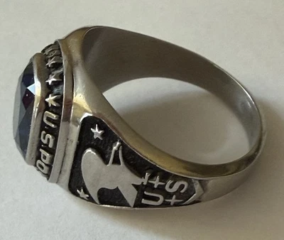 USPS MENS’S/WOMEN'S Ring S 9.5/10 Blue Stone - Image 1 of 4