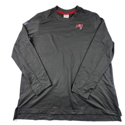 耐克 Dri-Fit 坦帕湾海盗队 NFL 现场长袖衬衫,尺寸 L — 第 1/4 张图片