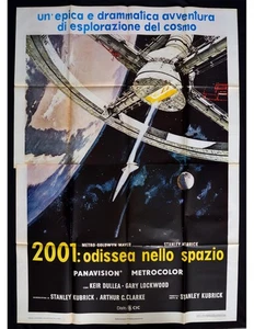 manifesto 2001 ODISSEA NELLO SPAZIO stanley kubrick sci fi fantascienza A369 - Imagen 1 de 1