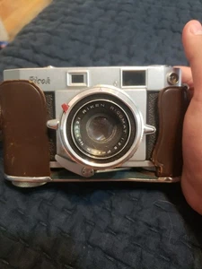 Ricoh 500 35mm Rangefinder Camera + Riken Ricomat 45mm f/2.8 Lens - Parts/Repair - Picture 1 of 3