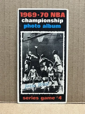 1970-71 Topps Baloncesto #171... Jerry West (Campeonato de 1969)... Bajo grado (arruga) Foto 1 de 2