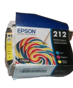 Combo de tinta Epson 212 capacidad estándar color paquetes sellados C/M/Y 08/2024 - Imagen 1 de 3