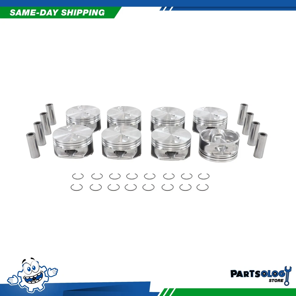 DNJ P3217 horas Juego completo de pistones para 07-09 Cadillac Chevrolet GMC 6,2 L V8 OHV Foto 1 de 1