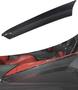 REAL Carbon Fiber Center Console Passenger Side Trim Panel For Corvette C8 2020+ - Picture 1 of 20