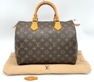 Authentic Louis Vuitton Monogram Speedy 30 M41526 Handbag W/Dustabg SK040178 - Picture 1 of 19