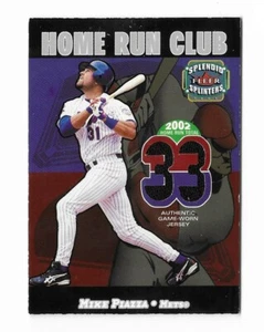 Camiseta deportiva de Mike Piazza 2003 Fleer Splendid Splinters Home Run Club usada en el juego 525/599 - Imagen 1 de 2