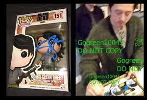 Steven Yeun signed Prison Glenn Rhee funko pop Walking Dead poster photo Beef - Picture 1 of 8