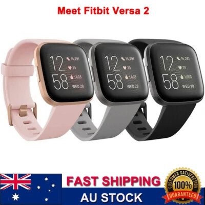 Fitbit Versa Smart Watch Fitness Smartwatch Heart Rate Monitor Activity Tracker - image 1 of 4